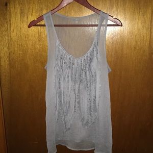L Charlotte Russe sheer tank